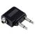 Adapter Hama Repülőgép jack, 2×3,5mm mono wtyk - 1×3,5mm stereo gniazdo 43357 113718424