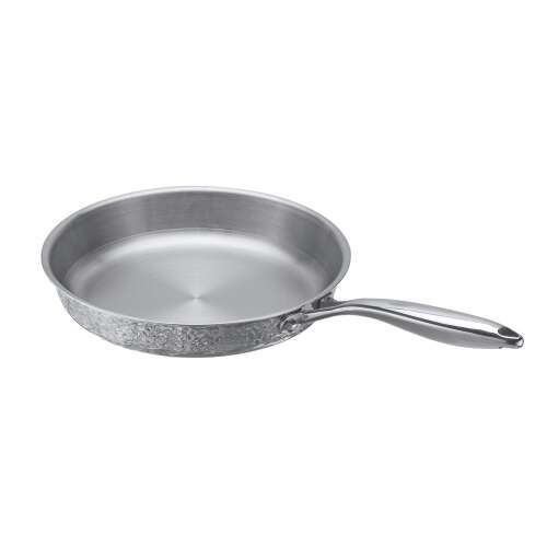 Resto Crater 95001 24cm stainless steel frying pan, angled view