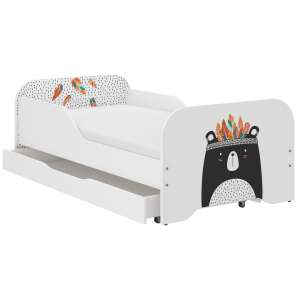 MIKI gyerekágy 160x80cm  matraccal és ágyneműtartóval - indián medve 31964519 Ifjúsági ágy