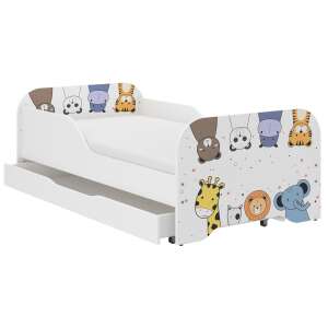 MIKI gyerekágy 160x80cm  matraccal és ágyneműtartóval - mini zoo 31964532 Ifjúsági ágy