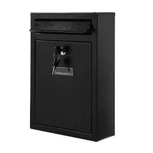 SmileHOME by Pepita Classic Galvanized Steel Mailbox #black