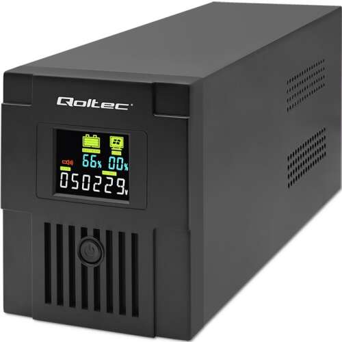 Qoltec Monolith UPS - Vonalinteraktív - 1500VA/900W 70286951 - Szünetmentes tápegység