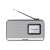 Panasonic RF-D15EG-K DAB+ und FM-Radio mit digitalem Display, schwarz und silber