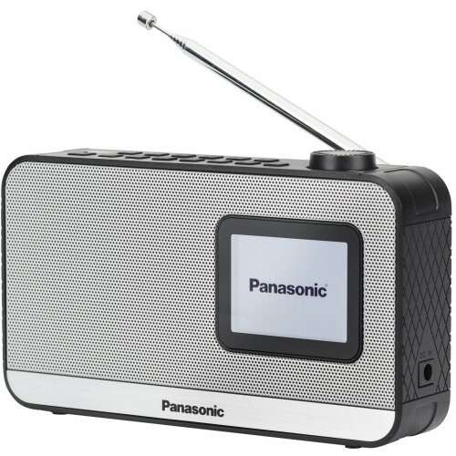 Panasonic RF-D15EG-K DAB+ a FM rádio s digitálnym displejom, čierna a strieborná