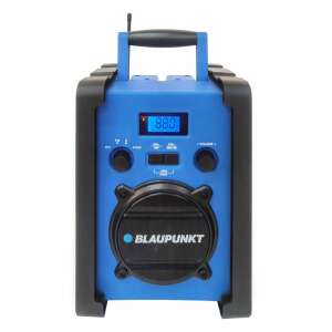 Blaupunkt PP30BT Jobsite Radio, blau und schwarz, Vorderansicht - Blaupunkt Radios
