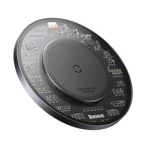 Baseus Simple 2 wireless charger, black, 15W, fast charging, Qi certified - Wireless Charger