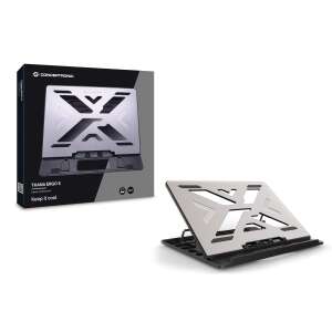 Conceptronic THANA03G laptop stand, silver, 15.6 inch, ergonomic, adjustable height, cooling - Laptop Stand