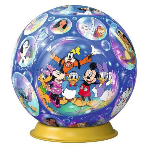 Ravensburger Disney Karakterek 3D Puzzle, összeállított földgömb Miki egérrel, Minnie egérrel, Donald kacsa, Goofy és Pluto - 3D puzzle
