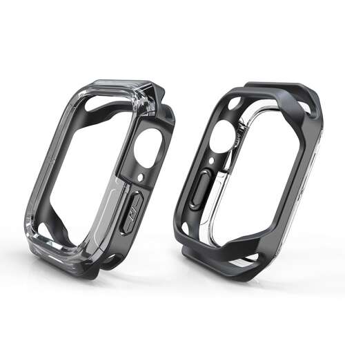 Devia Sport Series Apple Watch S7/S8/S9 Case - Black/Transparent (45mm)