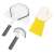 Bestway Lay-Z-Spa 3-in-1 cleaning set, includes a net, brush, and scrubbing mitt