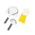 Lay-Z-Spa cleaning tools: net, brush, and scrubbing glove