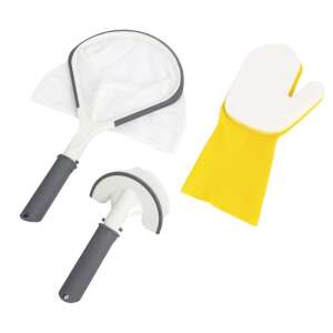 Set de curățare Bestway Lay-Z-Spa 3 în 1, include o plasă, o perie și o mănușă de frecat - Bestway