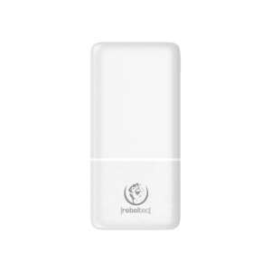 Rebeltec P20 20000mAh power bank, fehér, elülső nézet - Rebeltec
