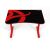 Top view of Arozzi Arena Fratello Red Gaming Desk