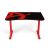 Front view of Arozzi Arena Fratello Red Gaming Desk