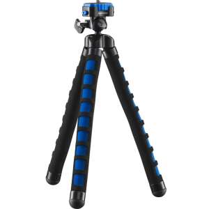 Mantona Kaleido Flex Mini állvány kék és fekete színben, rugalmas állvány kamerákhoz és okostelefonokhoz - Tripod