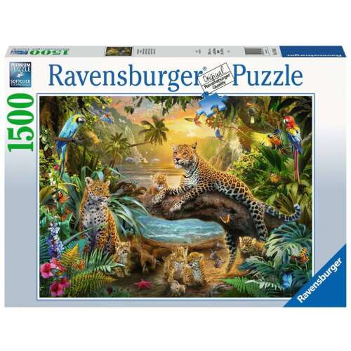 Ravensburger Puzzle 1500 kom - Leopardi u džungli 70295949