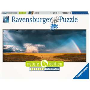 Ravensburger 1000 darabos kirakós játék, Nature Edition, panoráma, szivárvány, viharfelhők, mező - Ravensburger Puzzle