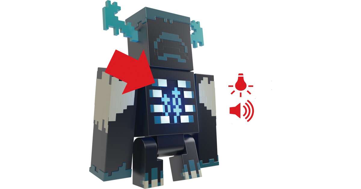 Minecraft Lego Minecraft Warden Figura De Acciu00f3n Deluxe Grande - Main Image