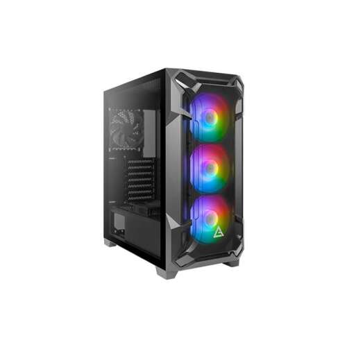 Компютърен корпус Antec Dark Fleet DF600 Flux с RGB осветление, черен