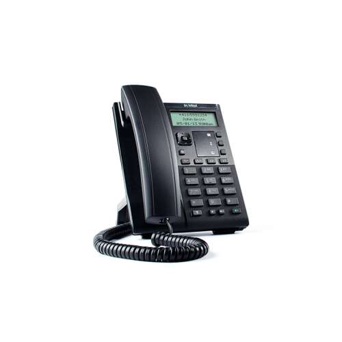 Mitel 6863 SIP Telefon, fekete, irodai telefon, asztali telefon, VoIP telefon