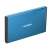 Natec Rhino Go 2,5 Zoll USB 3.0 externes Festplattengehäuse, blau, Seitenansicht