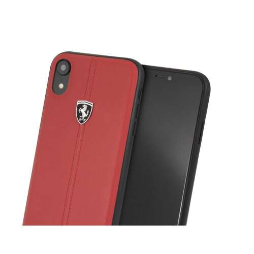 Ferrari Heritage iPhone XR tok, piros fekete csíkokkal