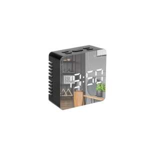 Camry CR 1150B Digital-Wecker mit Spiegelfinish, schwarz - Innenarchitektur