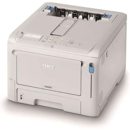 OKI C650dn 1200 x 1200 DPI A4 lézernyomtató, elülső nézet