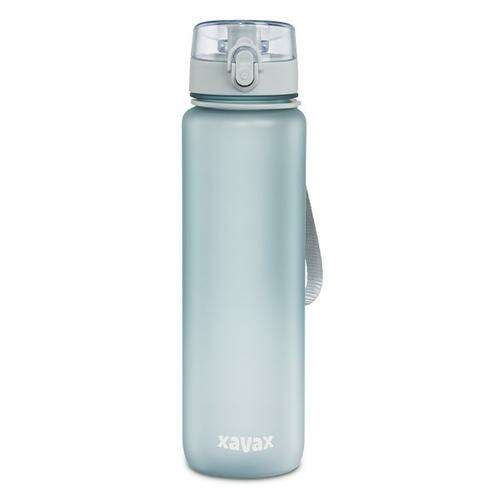 Xavax To Go Flasche mit Anti-Spill-System und Band, 1l, blau/grau 102648626