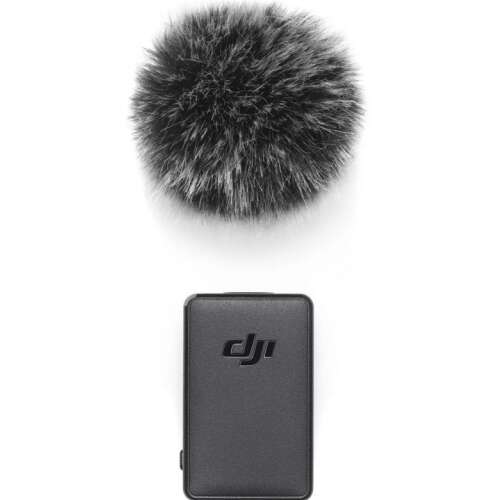 DJI Wireless Microphone Transmitter with furry windsock
