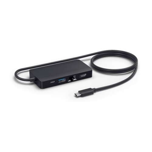 Stacja dokująca Jabra PanaCast USB-C, czarna, z wieloma portami, w tym HDMI, USB-C, USB-A i Ethernet