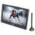 Sencor SPV7012T 10 inch portable TV with antenna angled view