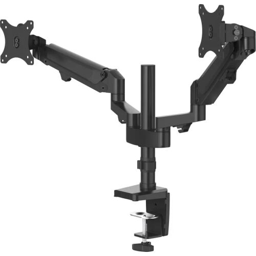 Hama 118498 Dual Monitor Tischhalterung, schwarz, verstellbar