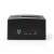 Nedis HDD docking station, black, back view with ports and buttons