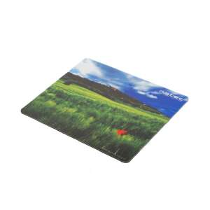 Natec Photo Italy Mauspad, grünes Feld mit roter Mohnblume und blauem Himmel, Größe S - Natec