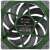 Thermaltake Toughfan 12 Racing Green 120mm PWM ventilátor, zöld, hátulsó nézet