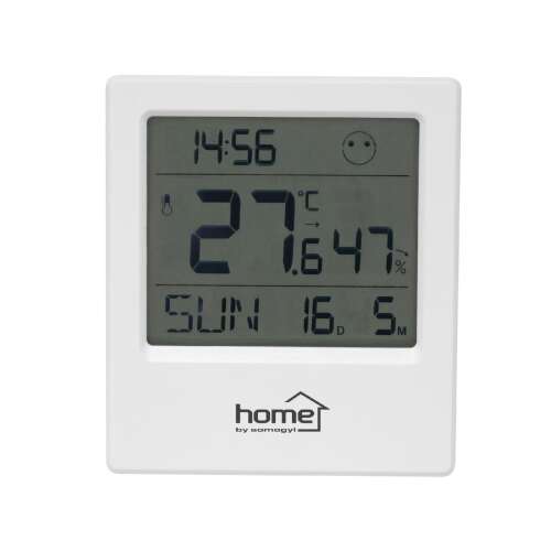 Meteorološka stanica Home HC 16, monitor unutarnje temperature i vlažnosti, digitalni zaslon, bijela