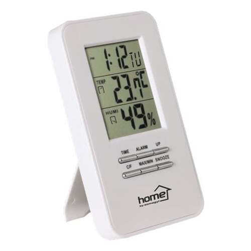 Contor de temperatură și umiditate cu ceas deșteptător