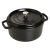 Staub La Cocotte 24cm crni lonac od lijevanog željeza s poklopcem