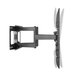 Equip 650335 TV wall mount, black, 37-80 inch LCD/LED TV, swivel arm, tilt, VESA compatible - TV Stand and Wall Mount