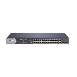 Hikvision DS-3E0528HP-E Gigabit Switch, 24-Port PoE Network Switch with 4 Hi-PoE Ports - Hikvision Switch