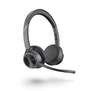 Poly Voyager 4320 UC Teams USB-A/Wireless Headset - Fekete 70329551 