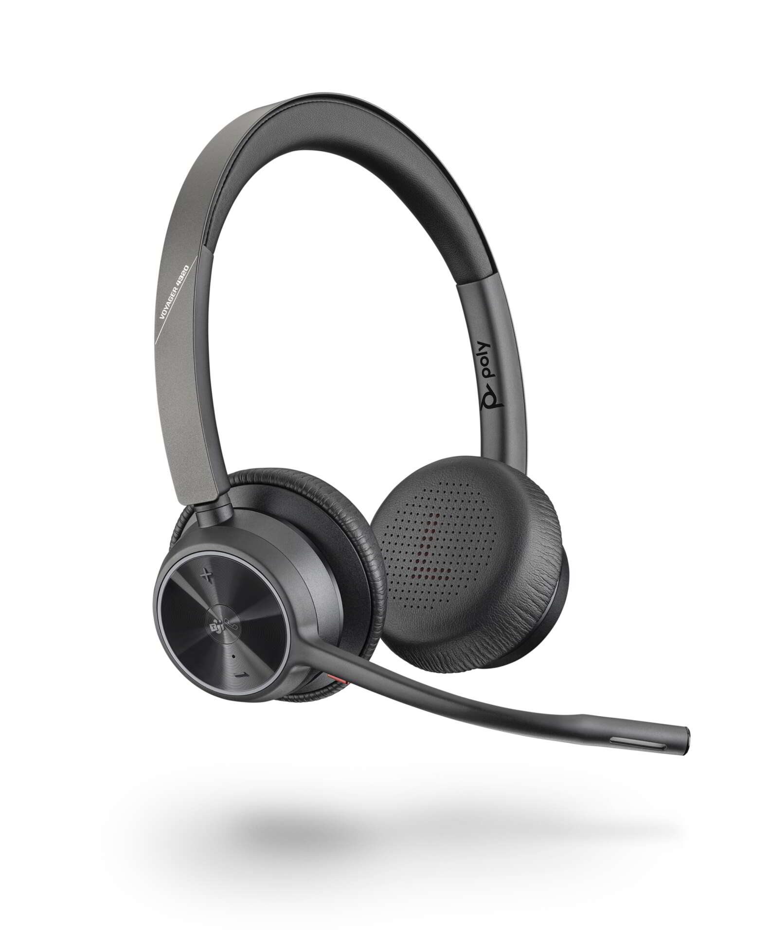 Plantronics poly voyager 4320 uc teams usb-a/wireless headset - fekete