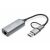 Adaptor Digitus DN-3028 USB-C la 2.5 Gbps Ethernet, vedere în unghi