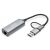 Digitus DN-3028 USB-C na 2.5 Gbps Ethernet adapter, pogled iz kuta
