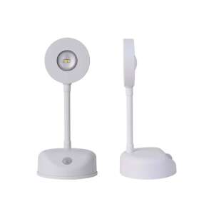 Dollcini Lumini foto montate pe perete Galerie Iluminare Lumini reîncărcabile Senzor de mișcare LED Bec ochi de pisică Iluminare rotativă la 360° 400412F Alb