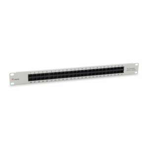 Equip 125297 50 port Cat.3 RJ45 patch panel, full view - Equip
