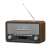 Denver DAB-18 Digitalradio mit DAB+ und FM, Holzgehäuse, Retro-Design