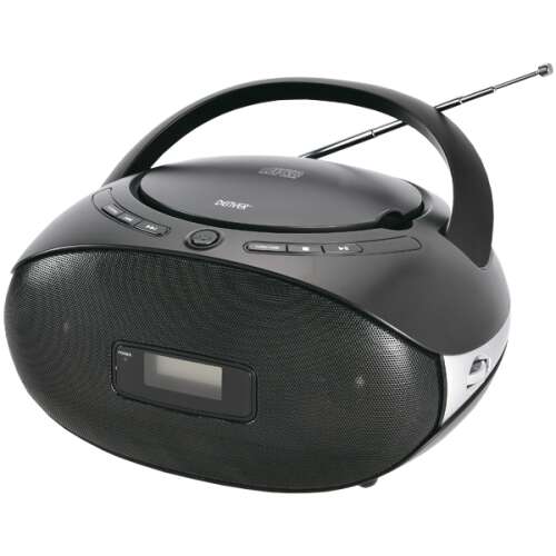 Denver TC-29 tragbarer CD-Player mit FM-Radio, schwarz